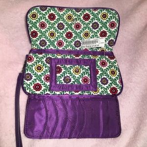 Vera Bradley Bags - Vera Bradley Trifold Wallet (Purple and Green) Vera Bradley Bags - Vera Bradley Trifold Wallet (Purple and Green)